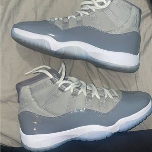 Jordan 11 cool greys  size 10 used once